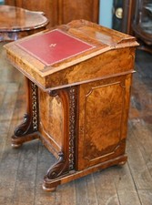 Victorian Davenport Desk Burr
