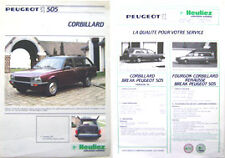 Peugeot 505 Heuliez Corbillard Hearse French Brochure