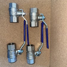 3/4 Lever Ball Valve - Blue