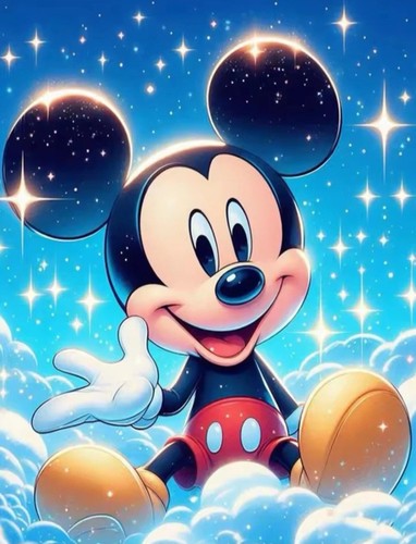 Mickey mouse 11ct stamped - 11ct,