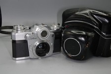 Zeiss Ikon Contarex Bullseye 35mm SLR Camera with Case – Good Condition