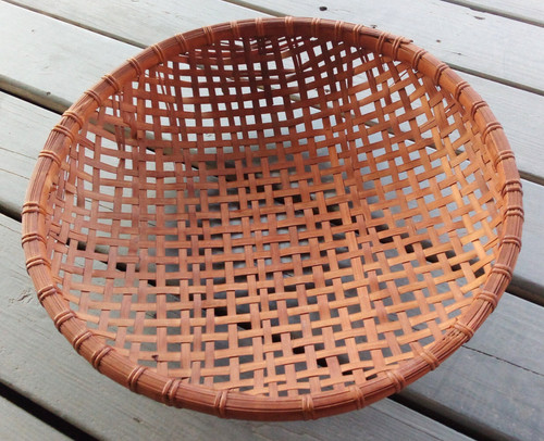 Large vintage wicker basket - large,