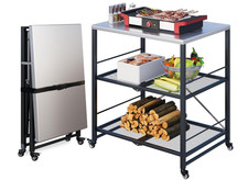 Outdoor Grill Table, 3-Tier