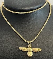 Bee Pendant  & Chain Signed