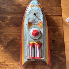 Vintage Tinplate Tri-Ang Minic Model Space Cruiser spares or repair FREE UK P&P 