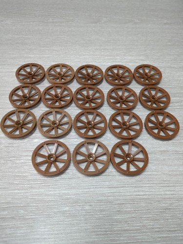18x lego brown wagon - 18x, wheels