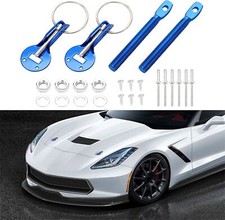 Car Universal Hood Pin Pins Lock Alloy Steel Mount Bonnet Latch Kit Racing Blue