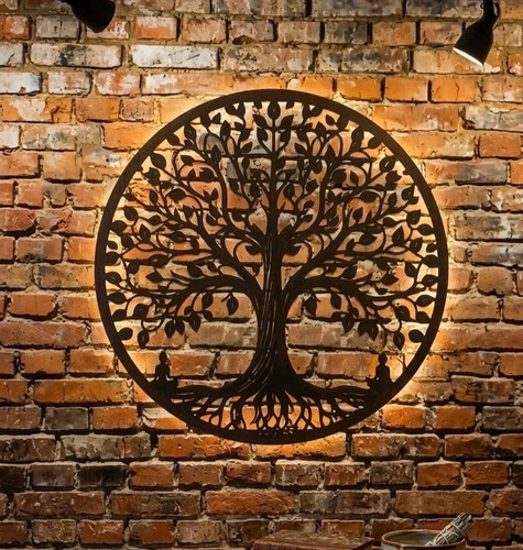 Tree life metal plaque - tree, of
