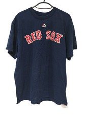 Majestic Boston Red Sox MLB Short Sleeve T Shirt, Navy Blue, Size L
