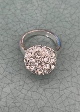 Diamante Silver Dress Ring - Evening Cruise Christmas Party - Gift Boxed