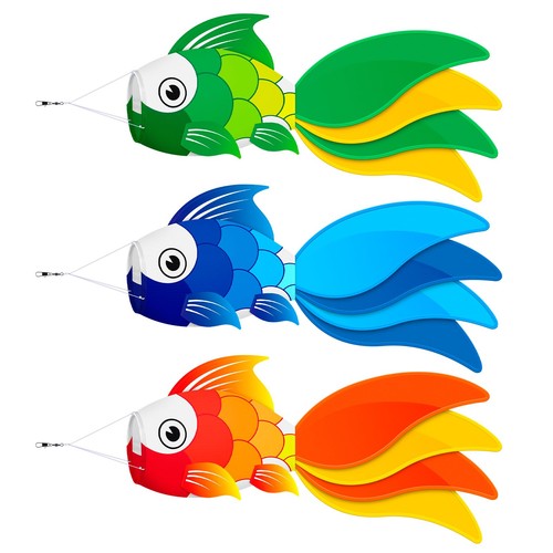 Inch fish windsock heavy - 40, windsock,heavy