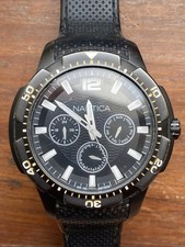 Nautica Day Date Bezel Vintage Gents Mens Watch