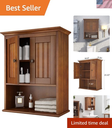Wood wall cabinet - wall, cabinet,