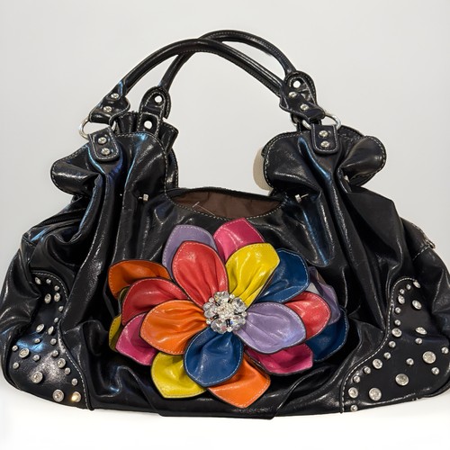 Y2k black studded shoulder - studded,