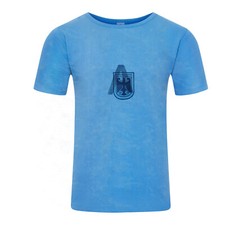 Army T Shirt Original German Bundeswehr Short Sleeve Military Combat Light Blue