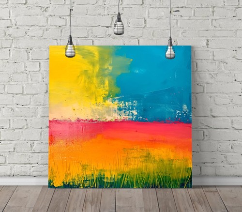 Abstract multi colour square - abstract,
