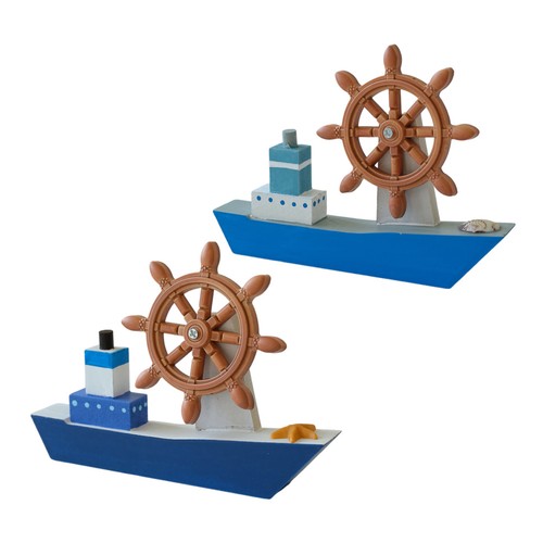 2pcs wooden sailboat model - ,