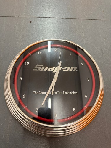 Snap neon wall clock rare - snap,