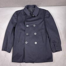 US Navy Pea Coat Men 42 Blue