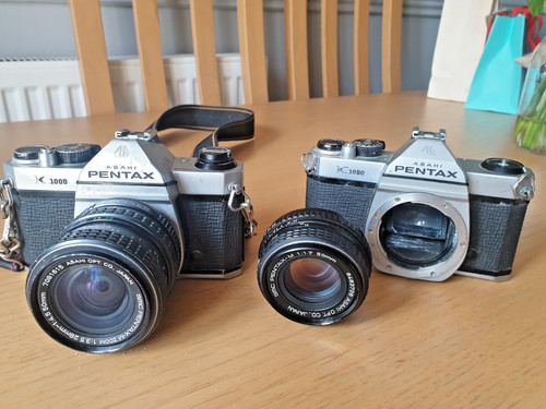 Pentax k1000 slr film - pentax,
