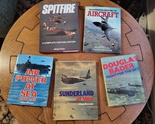 5 War & Aircraft Books -