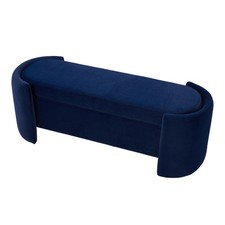 Velvet Ottoman Storage Box