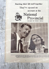 National Provincial Bank Account Opening Young People 1960 vintage print advert