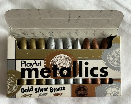Metallic art crayons set 12 - set, of