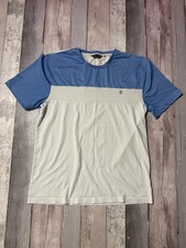 Eto Jeans White And Blue T-shirt Mens Uk XXL 100% Cotton V1