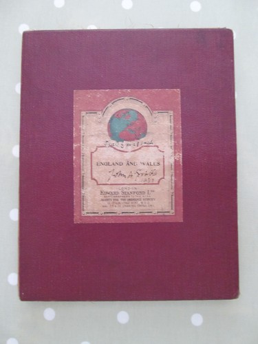 Large vintage map of - large,