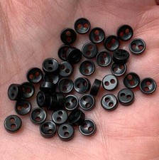 Black Micro 5 mm Craft Buttons