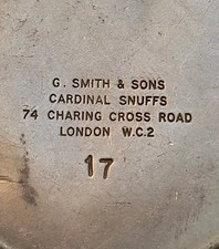 Pewter Snuff Box, Made In London