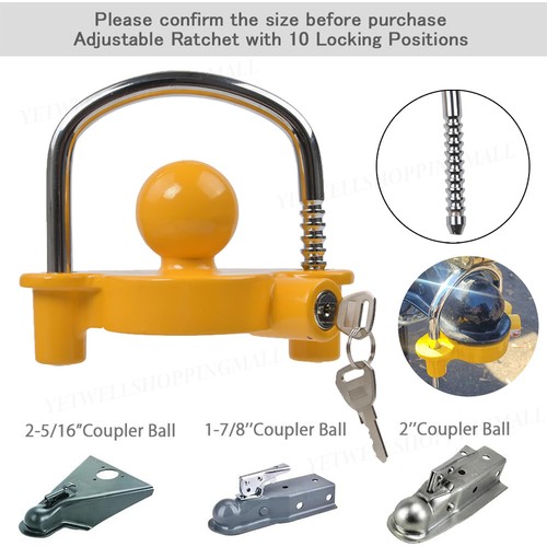 Universal hitch lock - hitch, caravan