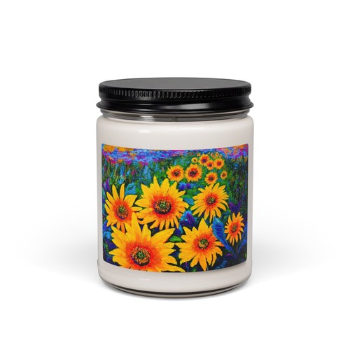 Sunflower field candle - sunflower, |