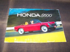 Top Rarity Stunning Brochure Honda S 600 1960s!!!