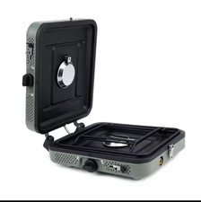 Double folding portable gas stove camping