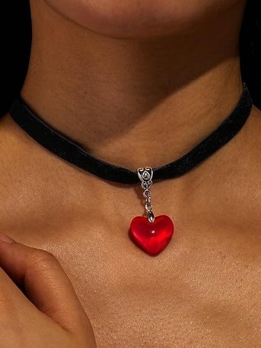Bohemian beaded heart - heart, necklace