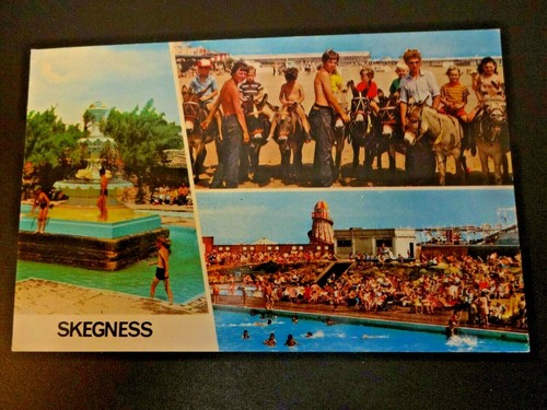 Skegness mulit view postcard - skegness,