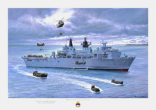HMS ALBION - A4 ART Print