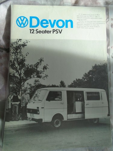 Volkswagen devon seater - seater, psv