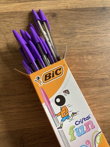 Bic cristal 6mm bold - cristal, purple