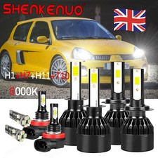 For Renault Clio MK3 LED Headlight 2005-2012 Xenon White Led Fog SideLight Bulbs