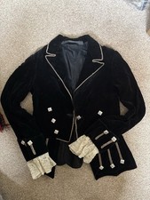 Boy Child Scottish Velvet Highland Dancing Black Kilt