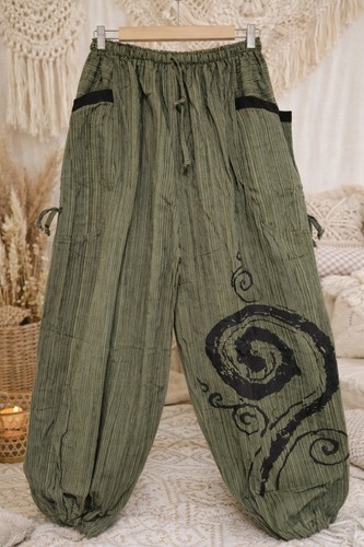 Unisex relaxed fit harem pants - relaxed,