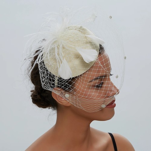 Womens felt fascinator - fascinator,