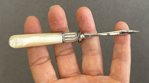 Antique manicure tool mother - tool,