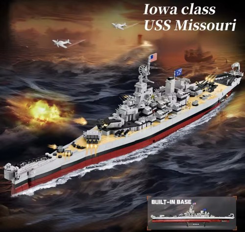 2228pcs missouri battleship - missouri,