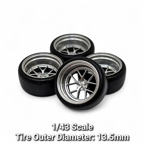 Scale deep dish wheels - 1/43,