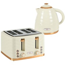 HOMCOM Kettle and Toaster Set