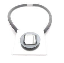 Contemporary Necklace Rubber & Magnetic closure Mirror feature